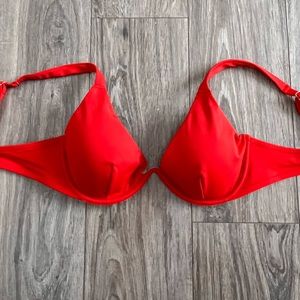 HOT RED bikini top 36C